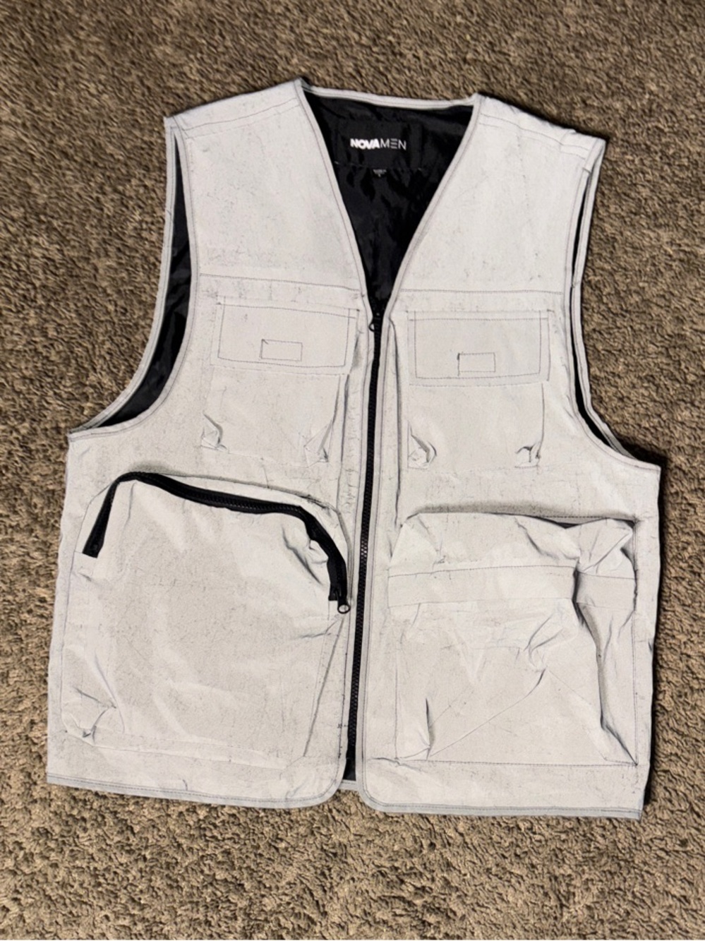 Fashion Nova White Utility Vest